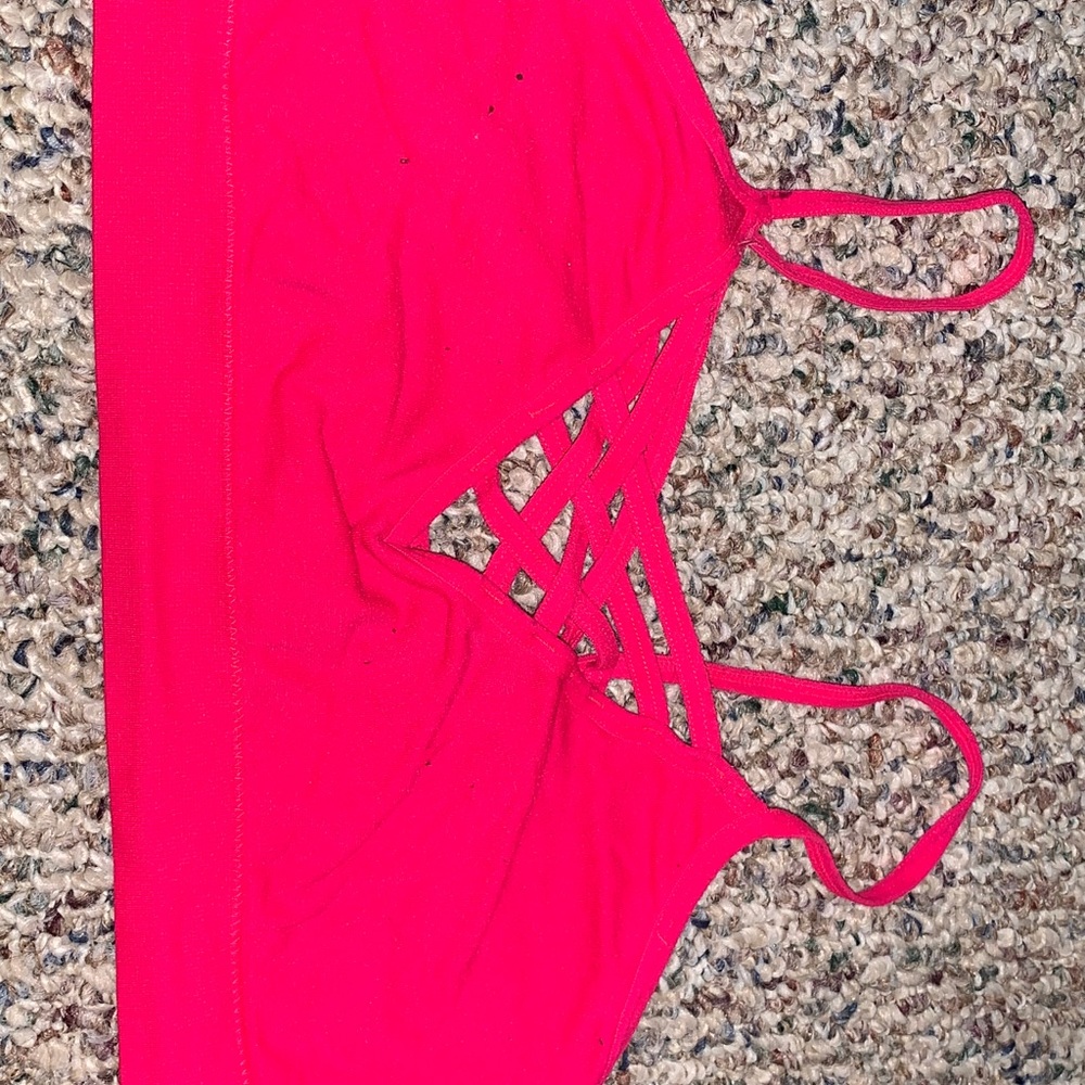 Hot Pink Sports Bra